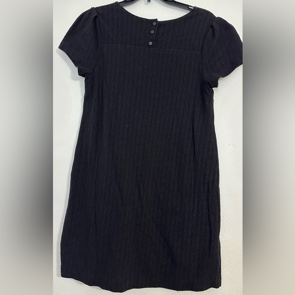 Maeve by Anthropologie Black Cocktail Sheath Dress with Puff Sleeves - Picture 3 of 14